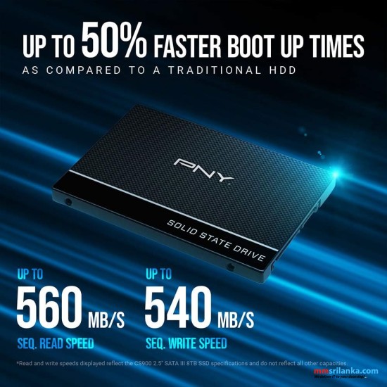 PNY CS900 2.5" SATA III 1TB SSD (2Y)